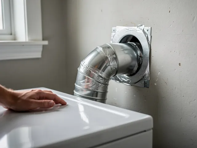 East Lyme Dryer Vent Cleaning expert performing professional dryer vent repair and installation in East Lyme